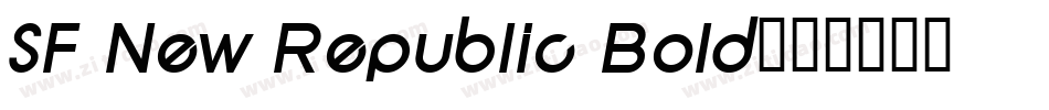 SF New Republic Bold字体转换